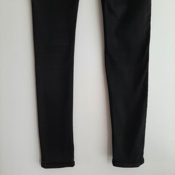 LEVI'S 711 Skinny Black Jeans Mid Rise Waterless Sz 25 - Picture 8 of 12
